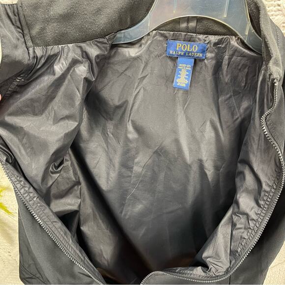 POLO BY RALPH LAUREN | Black Unisex Windbreaker Zip Up Jacket | Kid's (10-12) - Picture 10 of 10